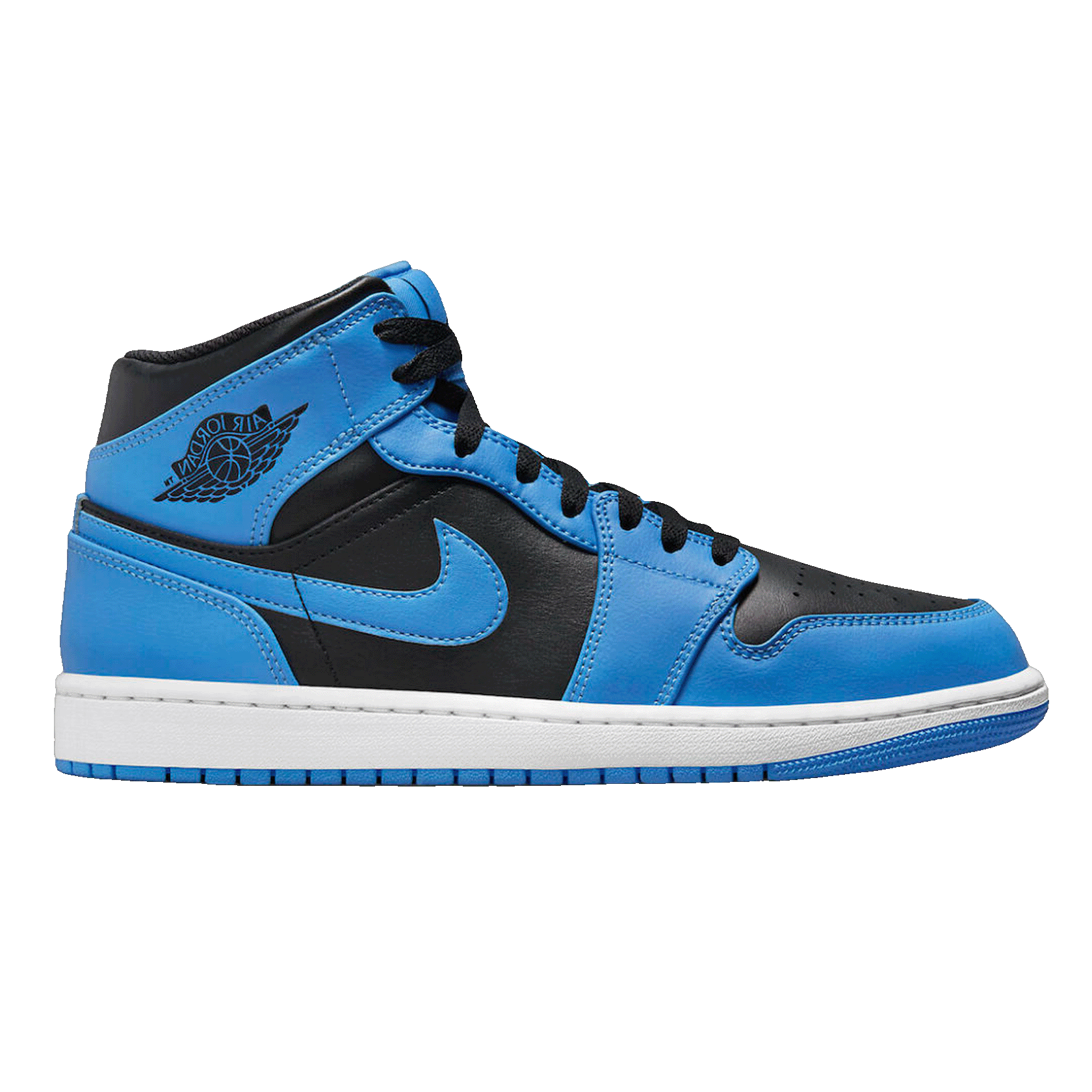 Nike Air Jordan 1 Mid University Blue Black (GS)