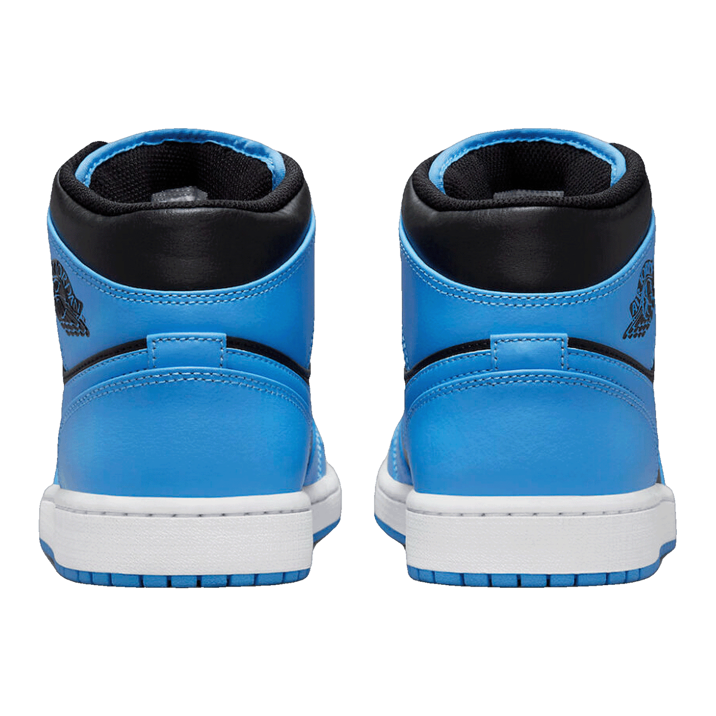 Nike Air Jordan 1 Mid University Blue Black (GS) Back