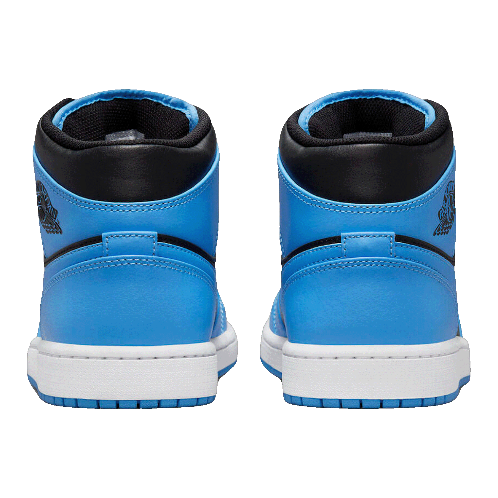 Nike Air Jordan 1 Mid University Blue Black (GS) Back