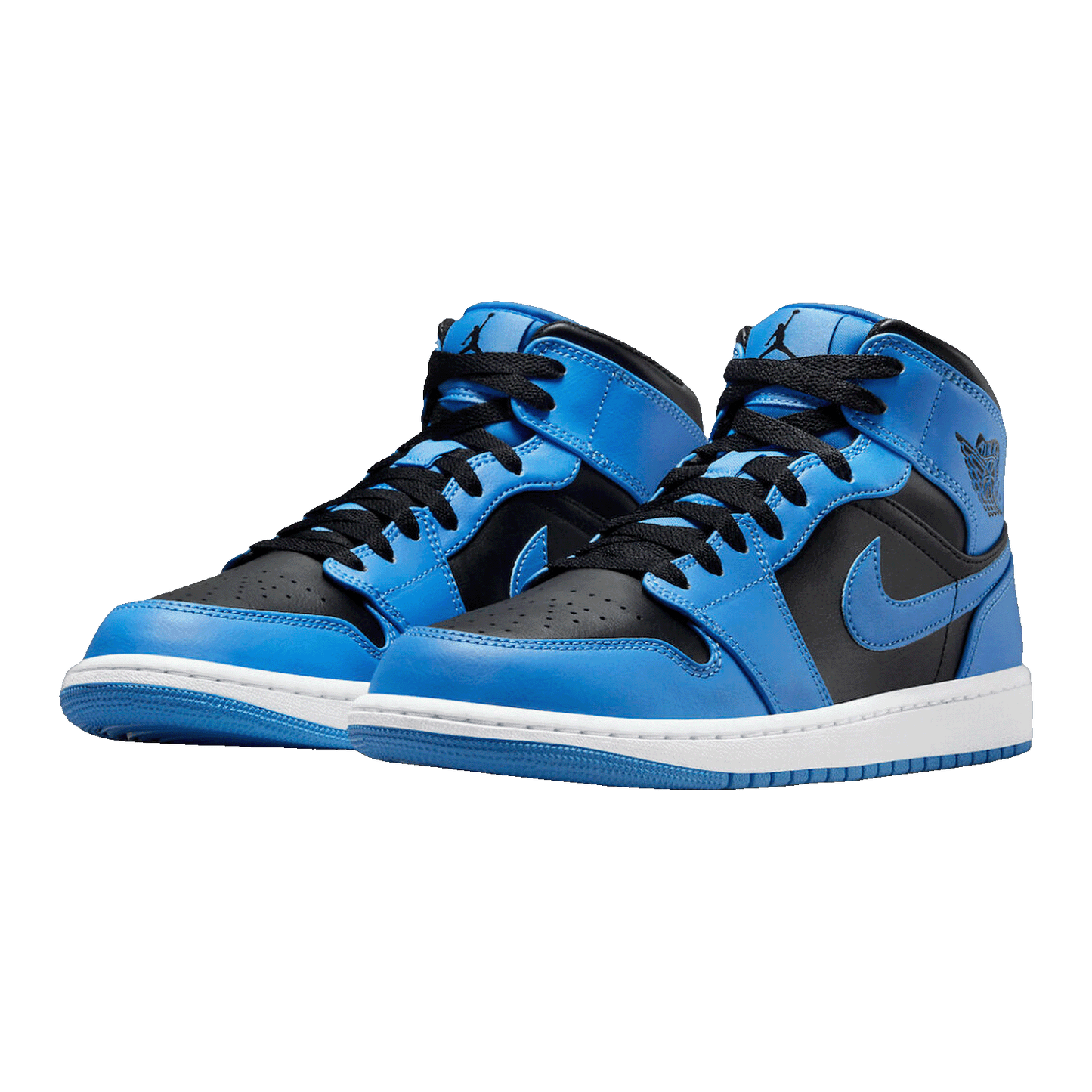 Nike Air Jordan 1 Mid University Blue Black (GS) Side