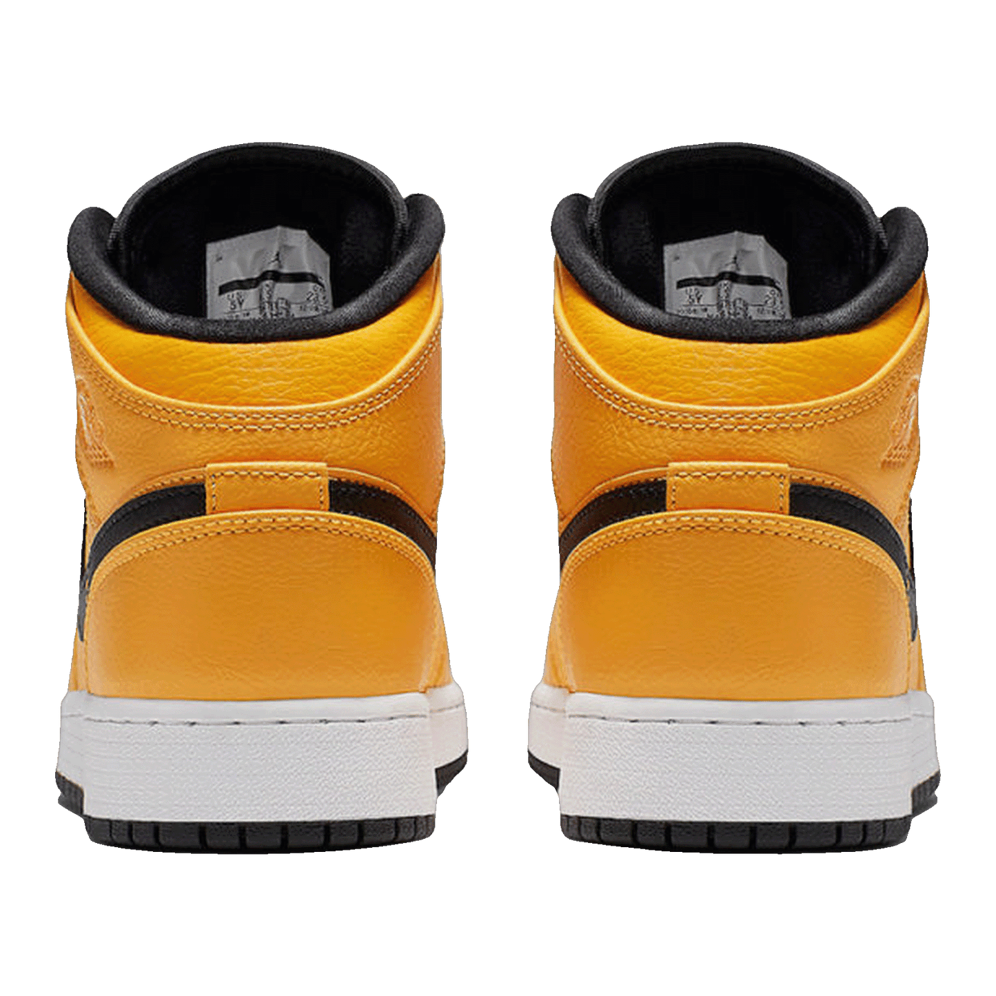 Nike Air Jordan 1 Mid University Gold Black (GS) Back