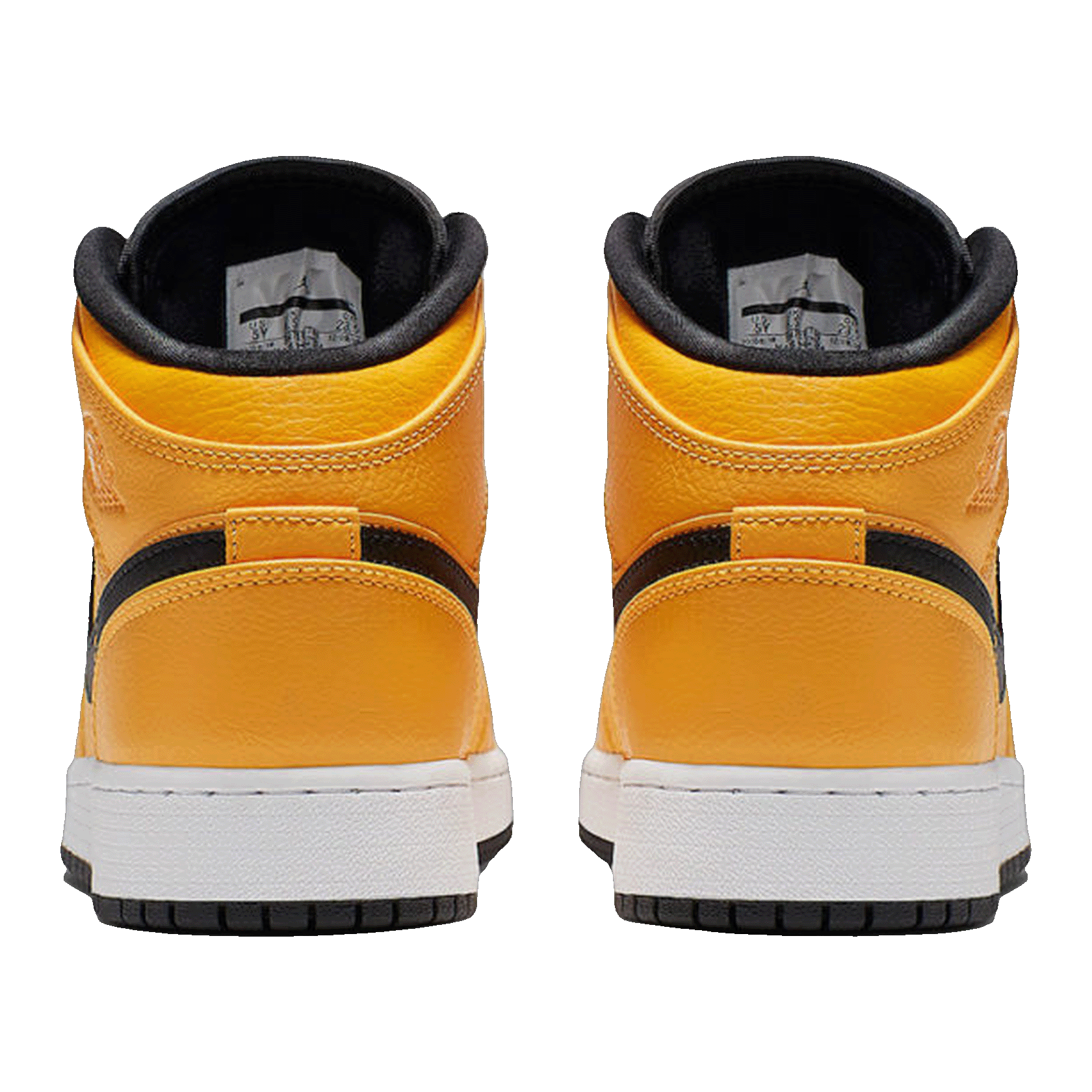 Nike Air Jordan 1 Mid University Gold Black (GS) Back