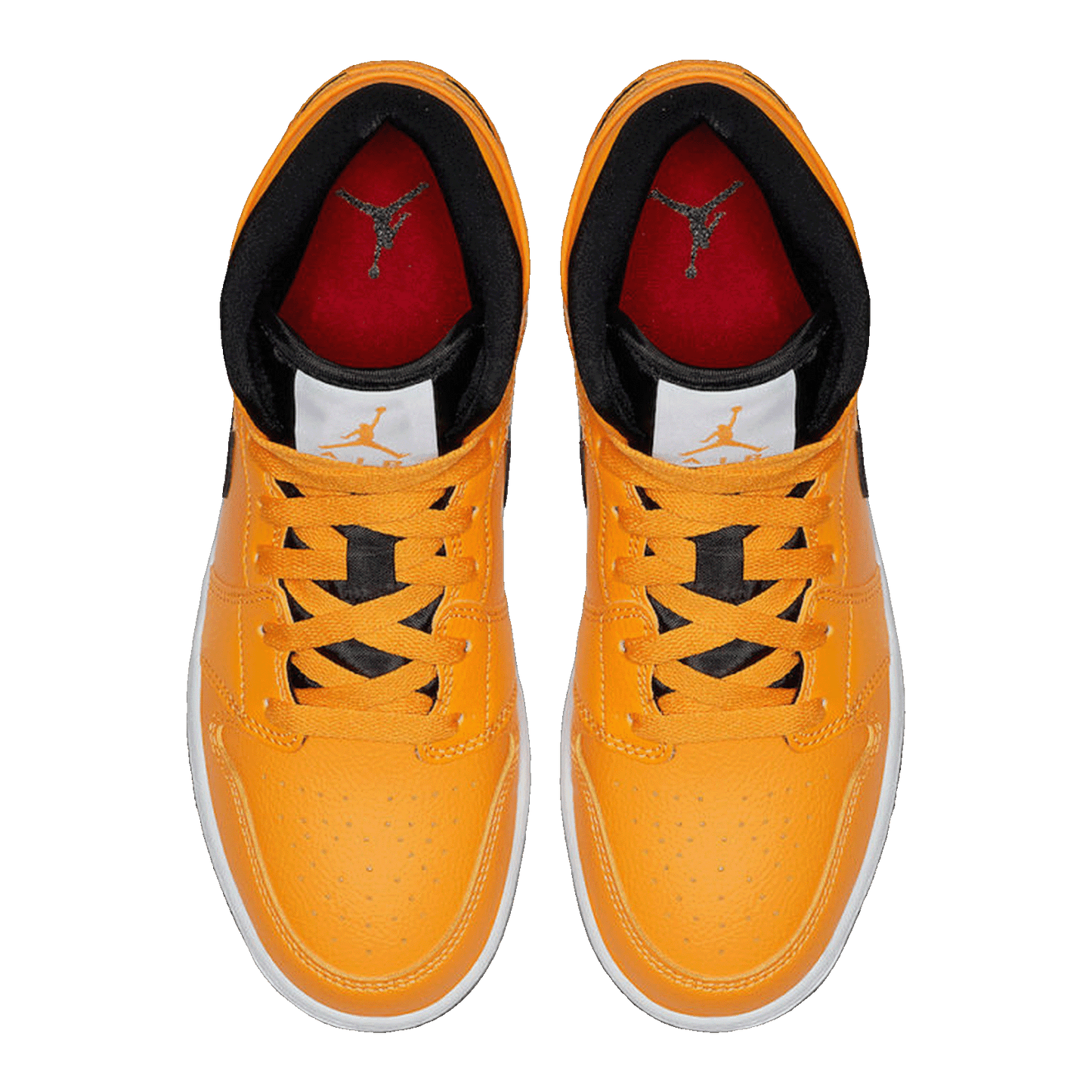 Nike Air Jordan 1 Mid University Gold Black (GS) Oben