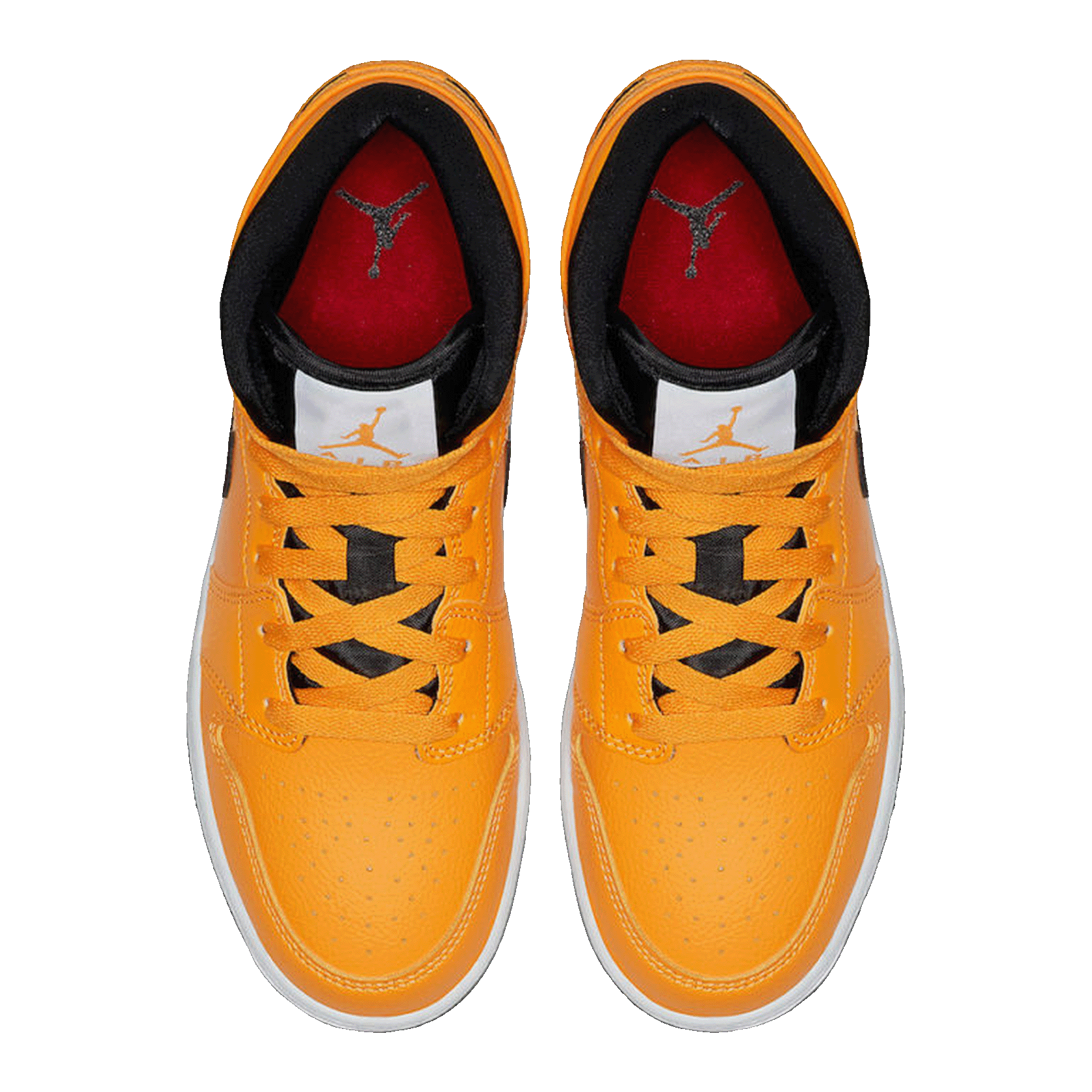 Nike Air Jordan 1 Mid University Gold Black (GS) Oben