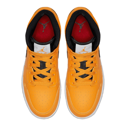 Nike Air Jordan 1 Mid University Gold Black (GS) Oben