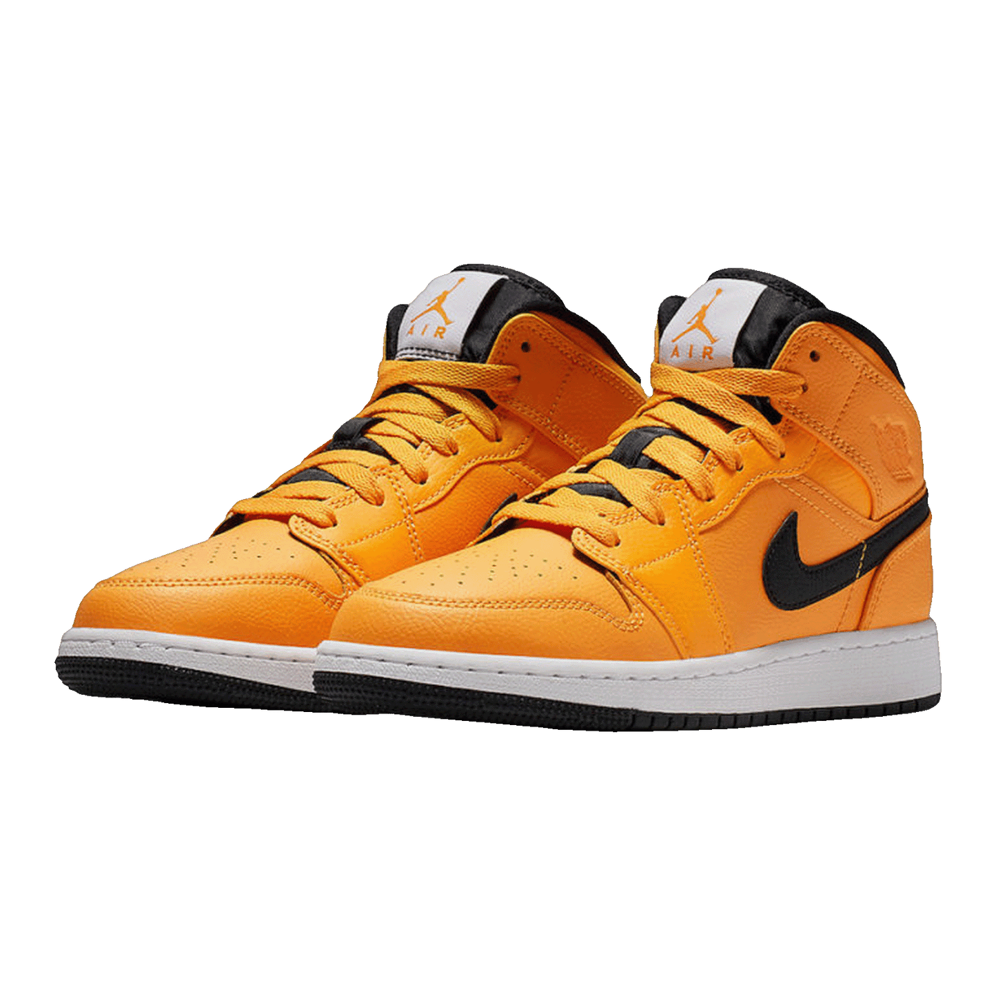 Nike Air Jordan 1 Mid University Gold Black (GS) Side