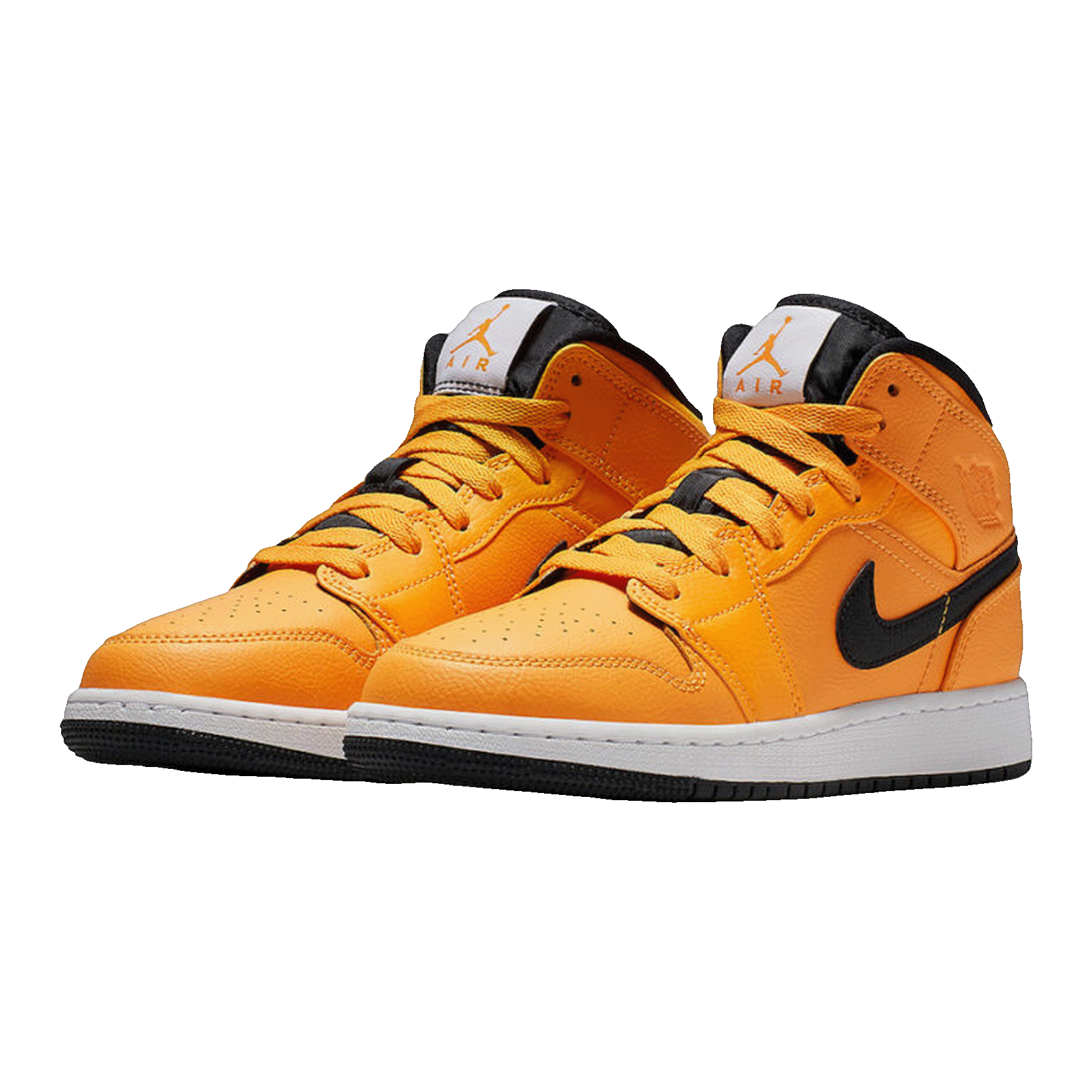 Nike Air Jordan 1 Mid University Gold Black (GS) Side