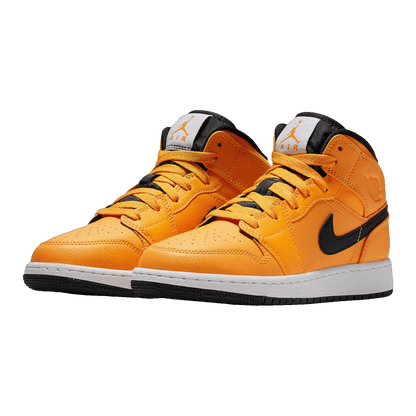 Nike Air Jordan 1 Mid University Gold Black (GS) Side