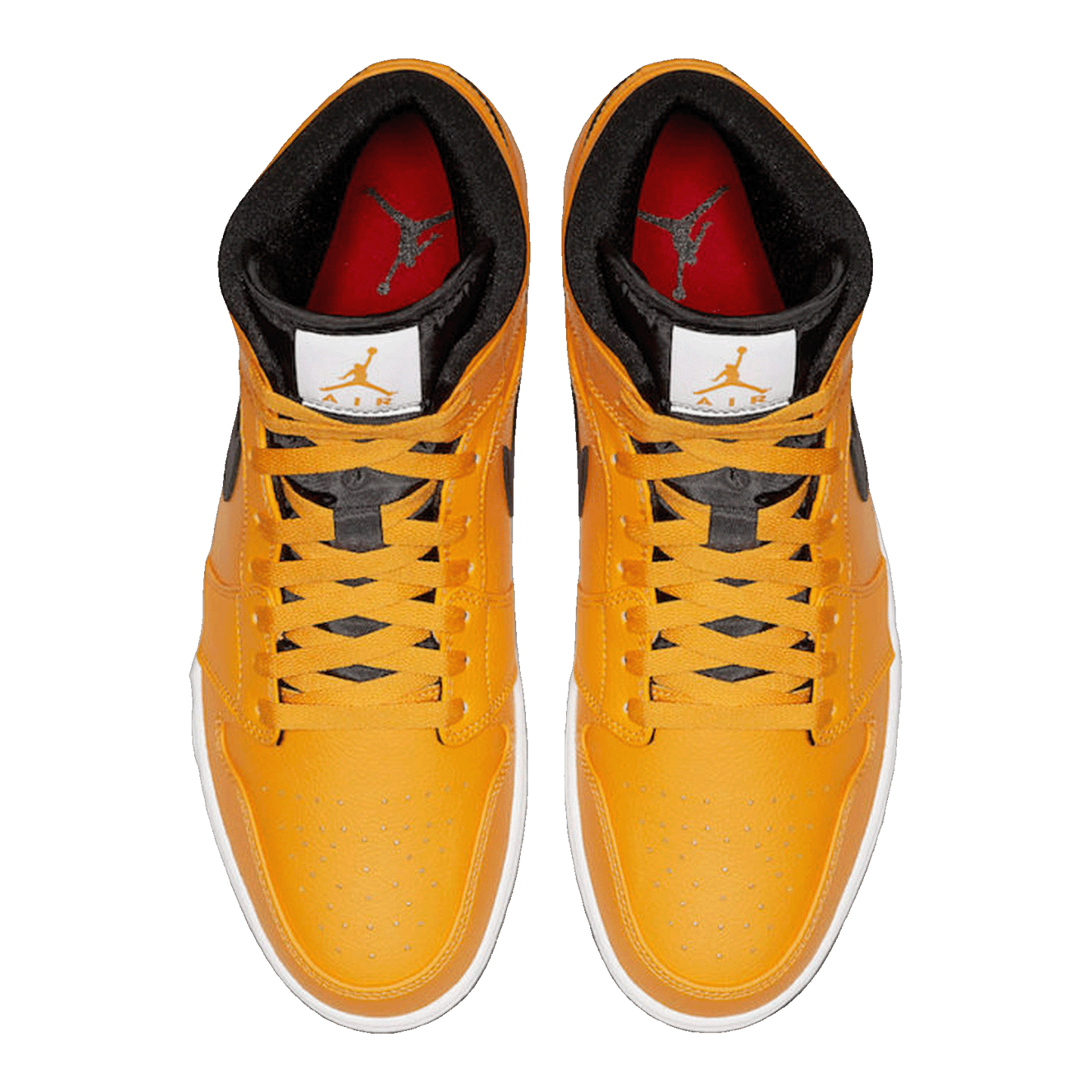 Nike Air Jordan 1 Mid University Gold Black Oben