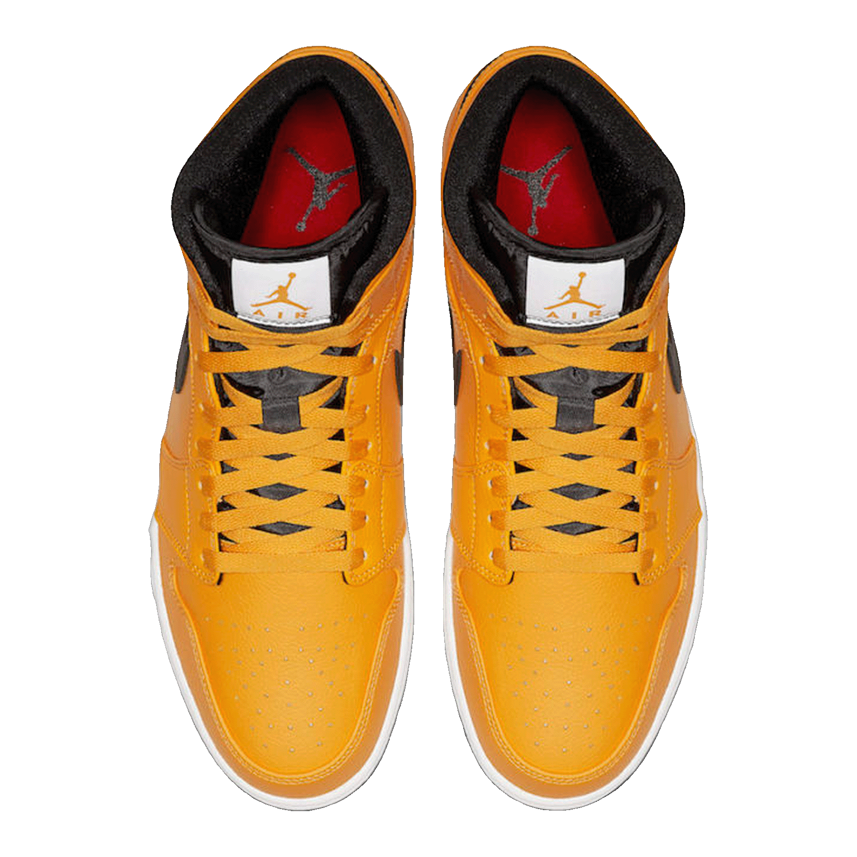 Nike Air Jordan 1 Mid University Gold Black Oben