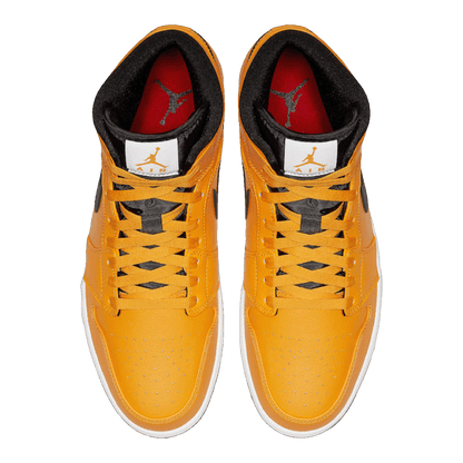 Nike Air Jordan 1 Mid University Gold Black Oben