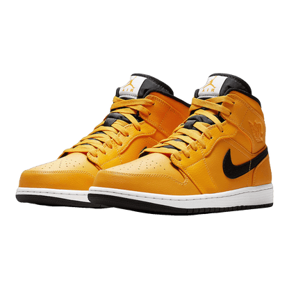 Nike Air Jordan 1 Mid University Gold Black Side