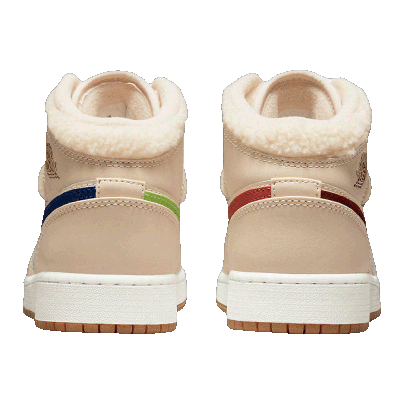 Nike Air Jordan 1 Mid Utility Fleece Pearl White (GS) Back