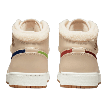 Nike Air Jordan 1 Mid Utility Fleece Pearl White (GS) Back