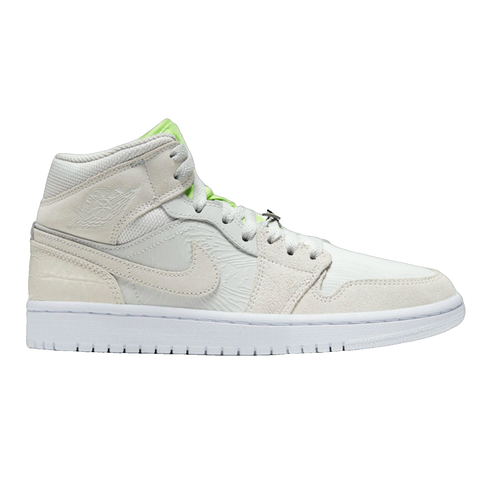 Nike Air Jordan 1 Mid Vast Grey Ghost Green (W)