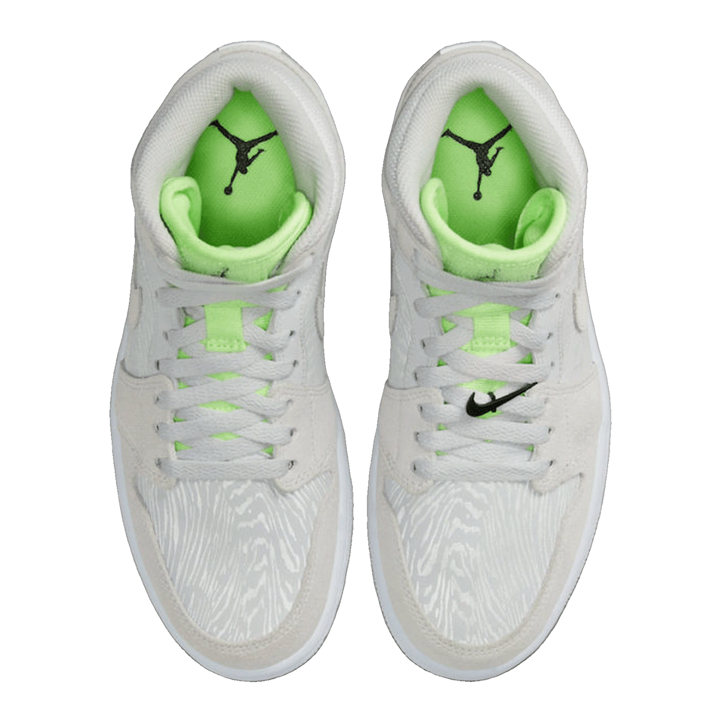 Nike Air Jordan 1 Mid Vast Grey Ghost Green (W) Oben