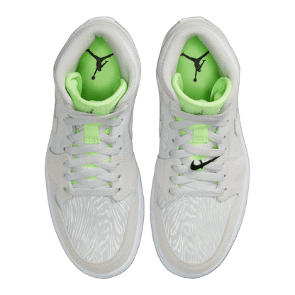 Nike Air Jordan 1 Mid Vast Grey Ghost Green (W) Oben