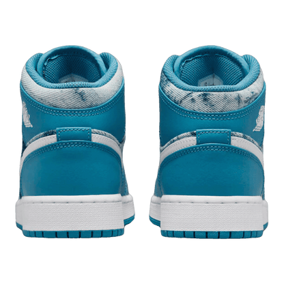 Nike Air Jordan 1 Mid Washed Denim (GS) Back