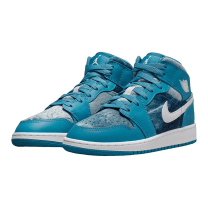 Nike Air Jordan 1 Mid Washed Denim (GS) Side