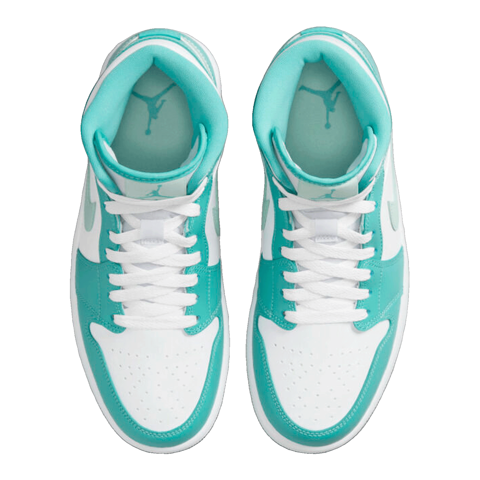Nike Air Jordan 1 Mid Washed Teal (W) Oben