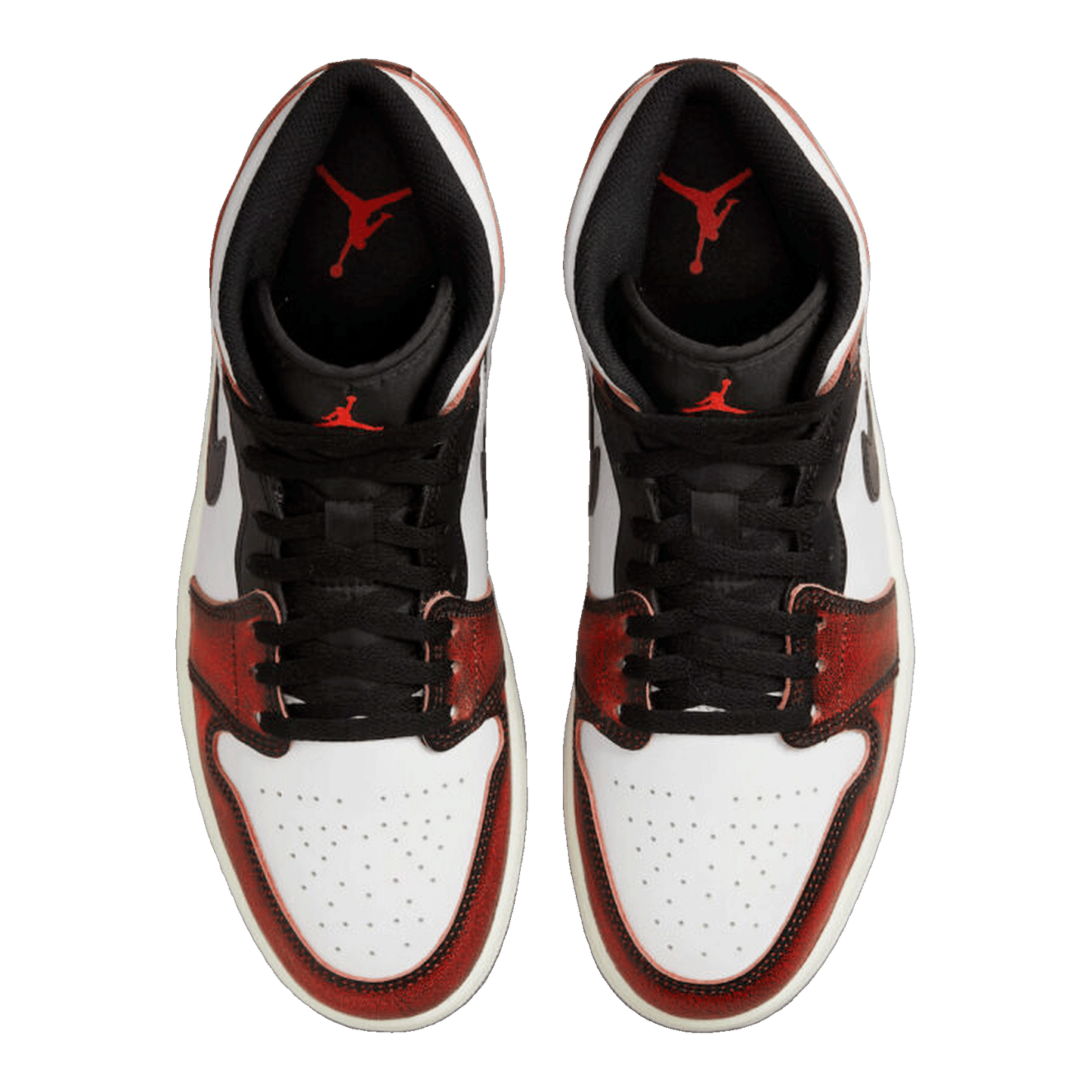 Nike Air Jordan 1 Mid Wear-Away Chicago (GS) Oben