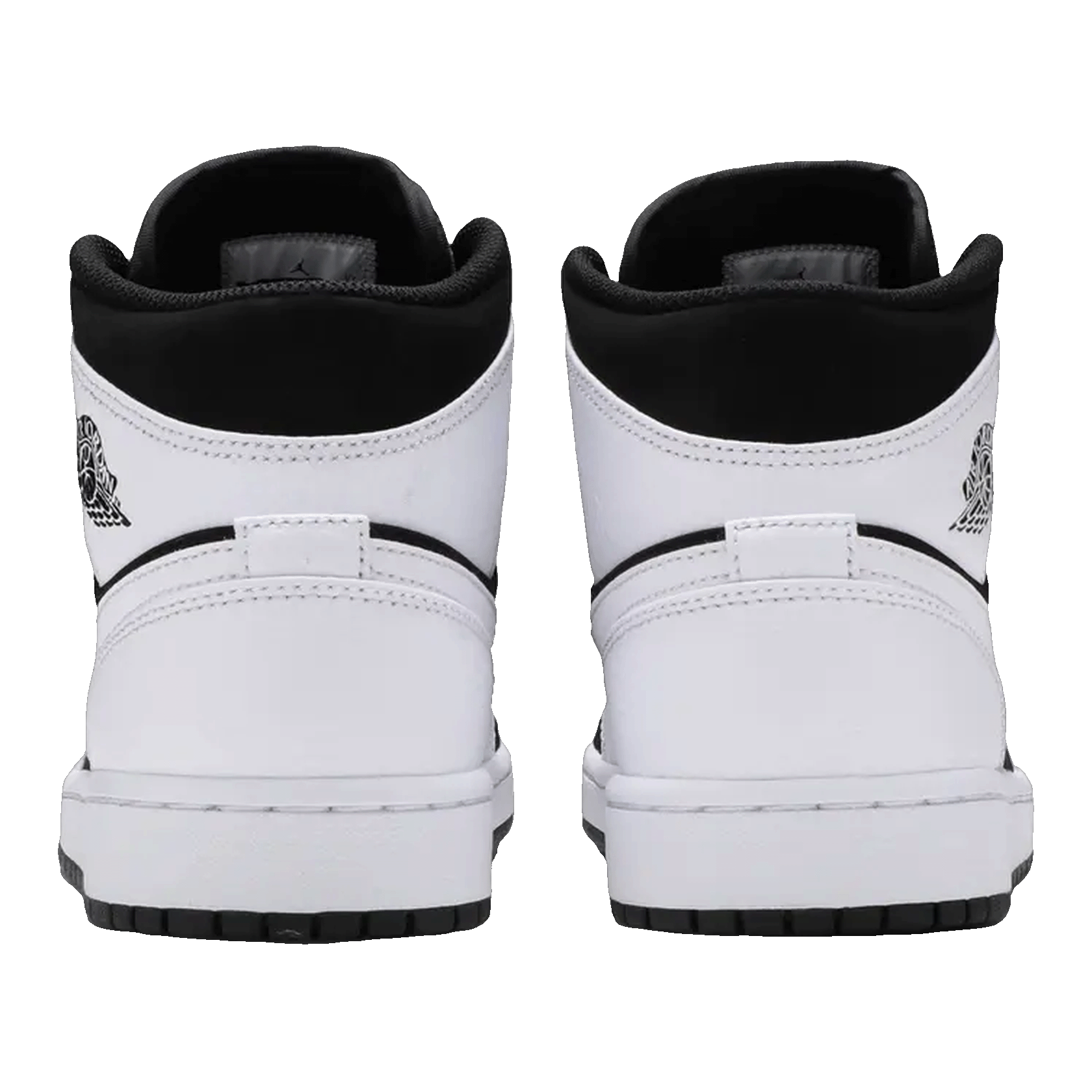 Nike Air Jordan 1 Mid White Black Back
