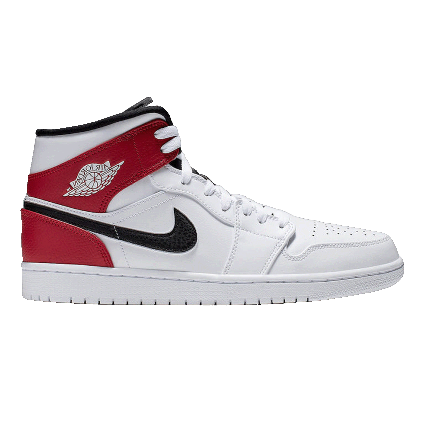 Nike Air Jordan 1 Mid White Black Gym Red