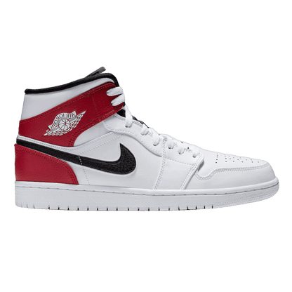Nike Air Jordan 1 Mid White Black Gym Red