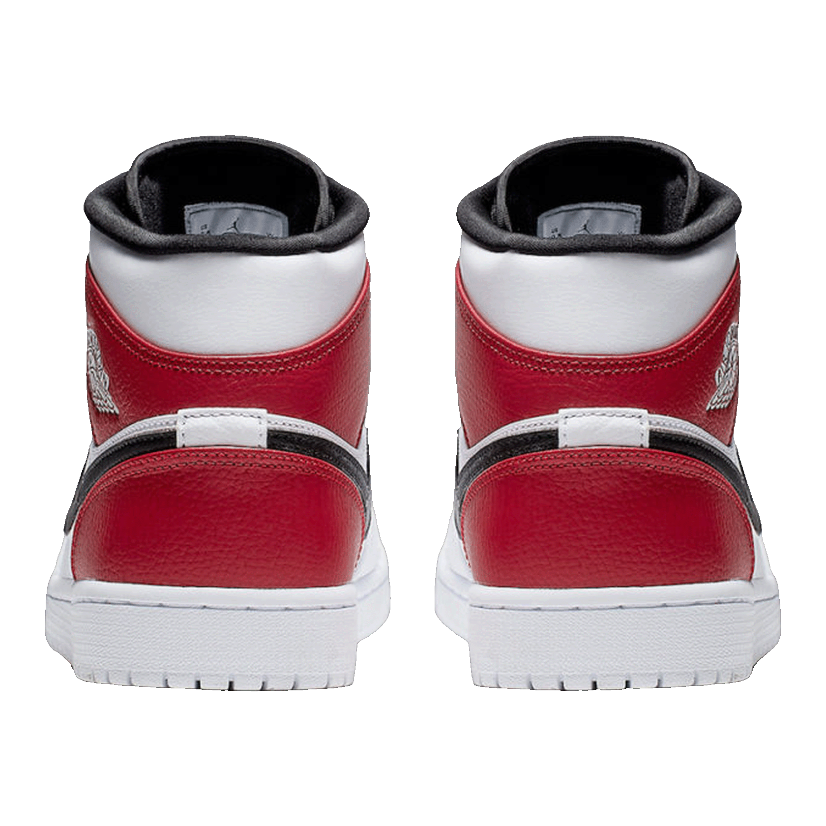 Nike Air Jordan 1 Mid White Black Gym Red Back