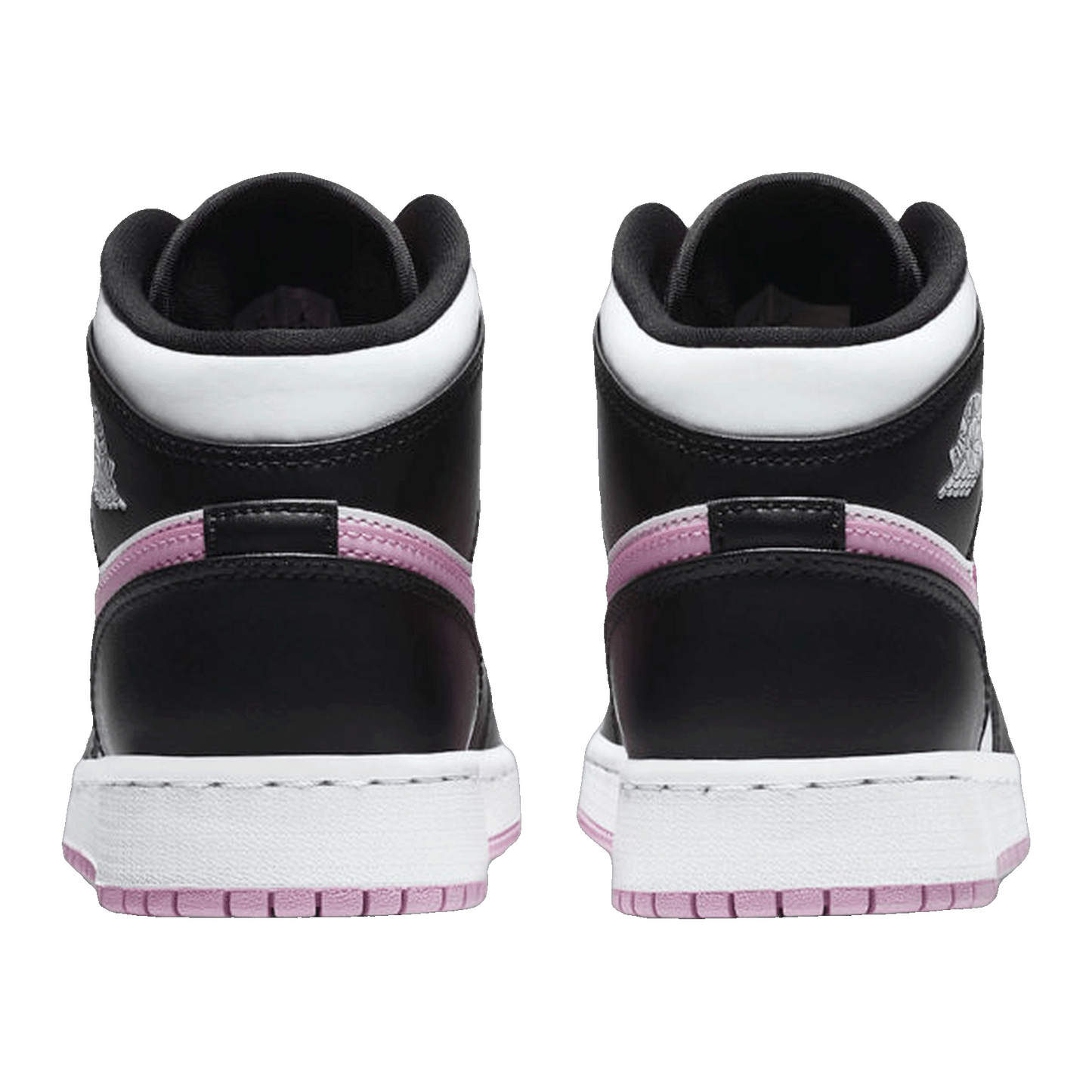 Nike Air Jordan 1 Mid White Black Light Arctic Pink (GS) Back