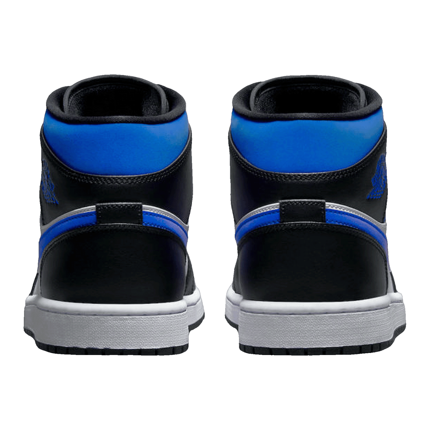 Nike Air Jordan 1 Mid White Black Racer Blue Back