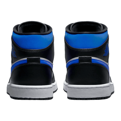 Nike Air Jordan 1 Mid White Black Racer Blue (GS) Back