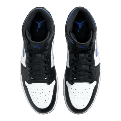 Nike Air Jordan 1 Mid White Black Racer Blue Oben