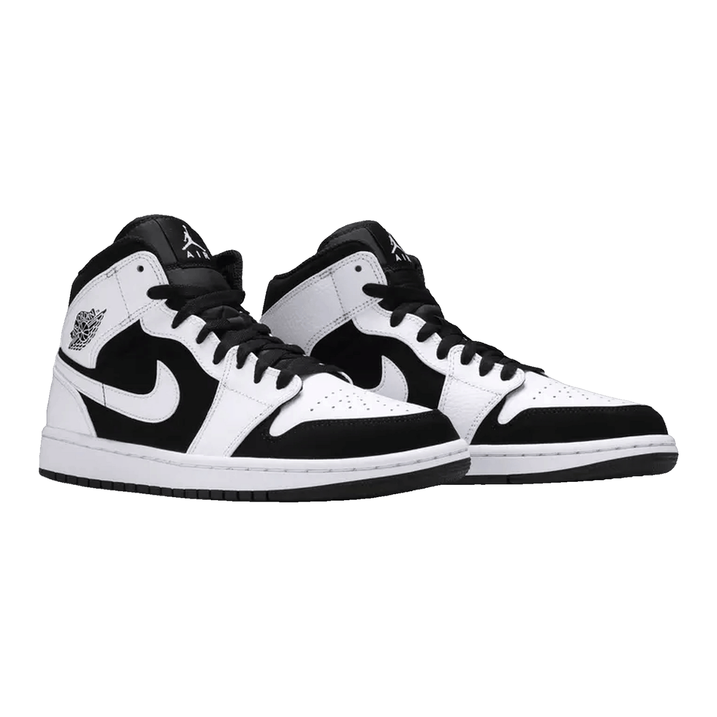 Nike Air Jordan 1 Mid White Black Side