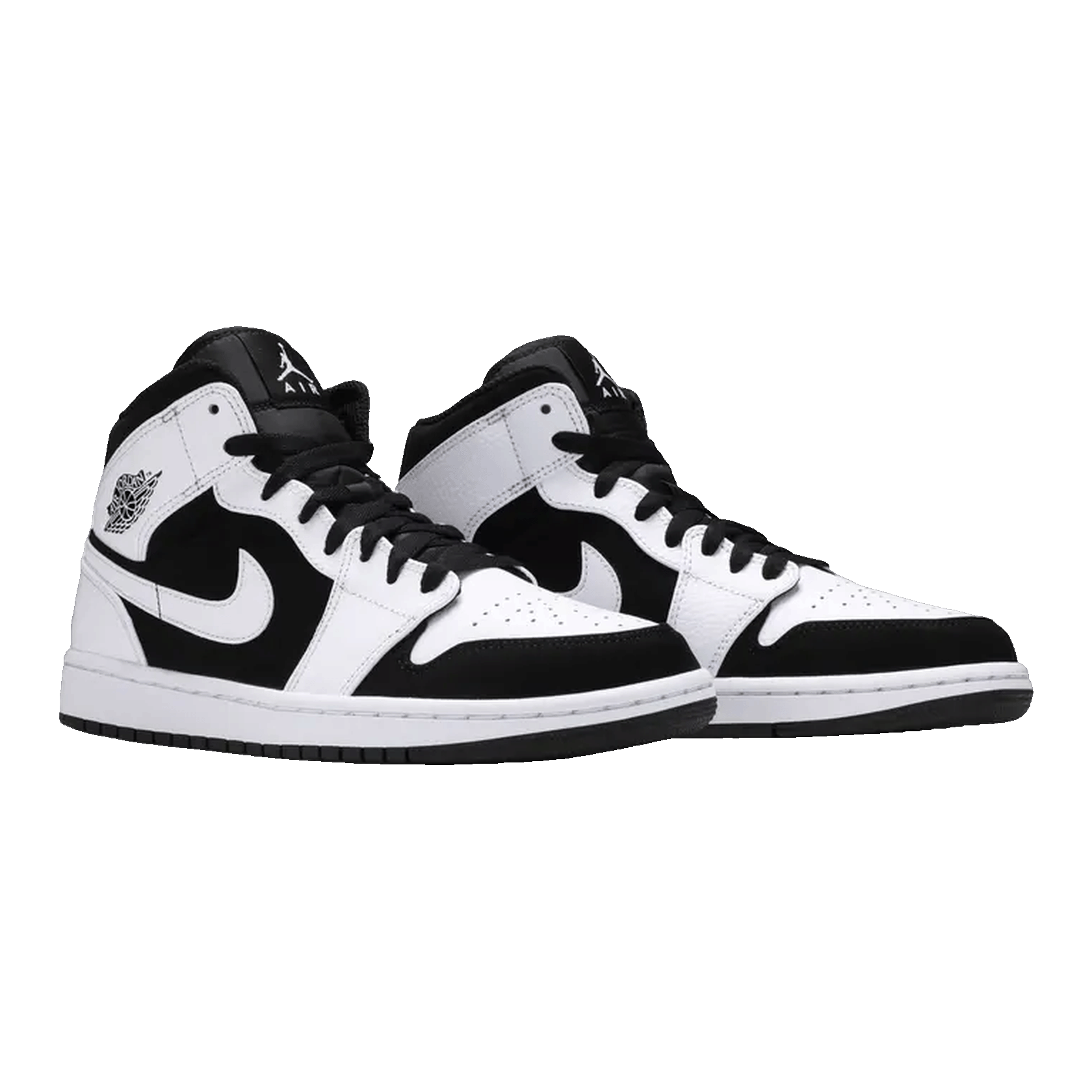 Nike Air Jordan 1 Mid White Black Side
