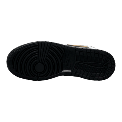 Nike Air Jordan 1 Mid White Gold Black (GS) Sohle