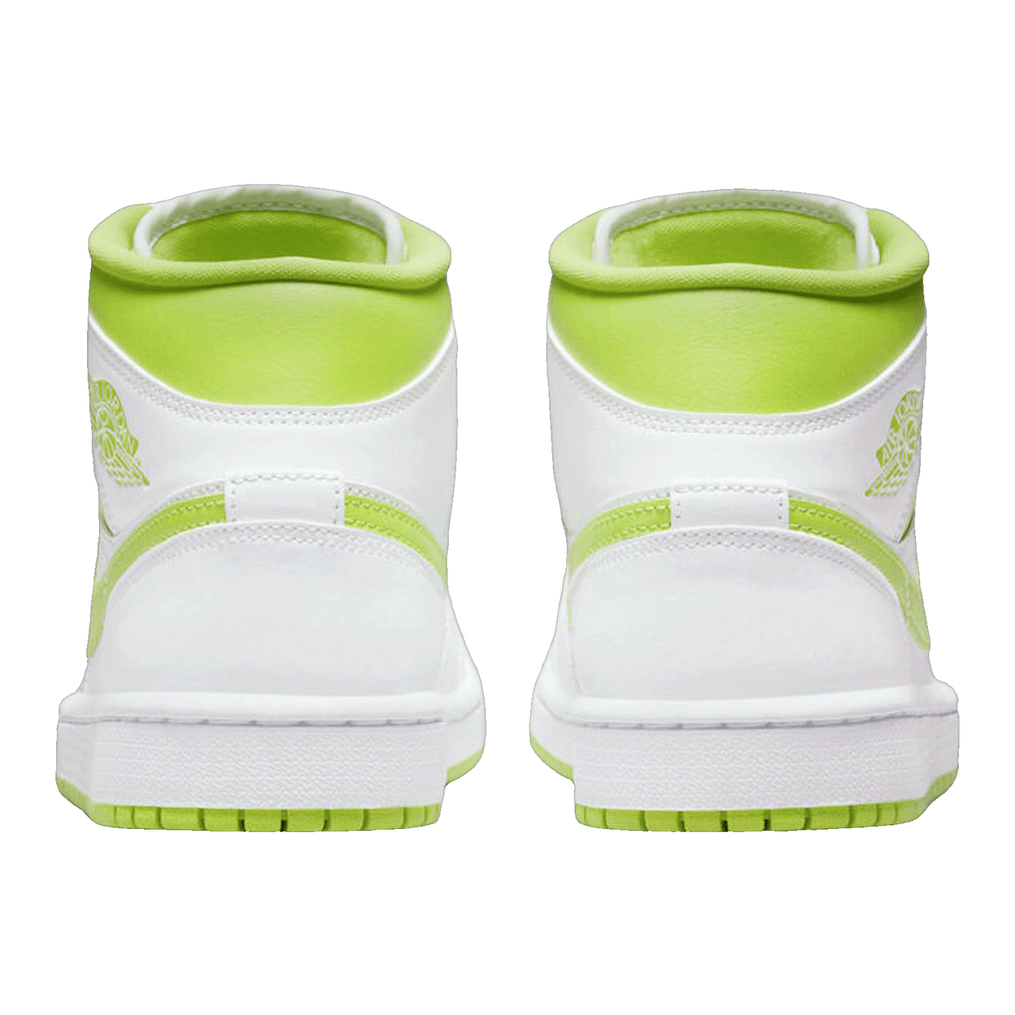 Nike Air Jordan 1 Mid White Lime (W) Back