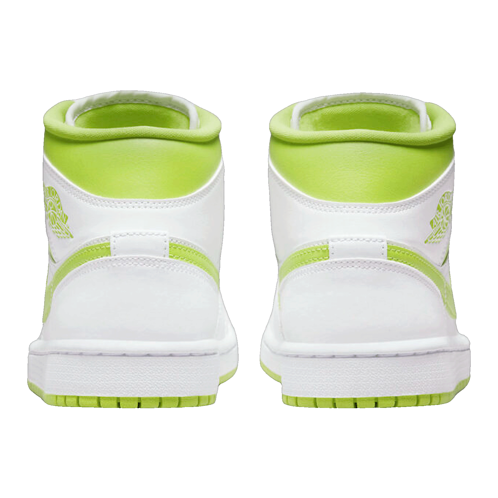 Nike Air Jordan 1 Mid White Lime (W) Back
