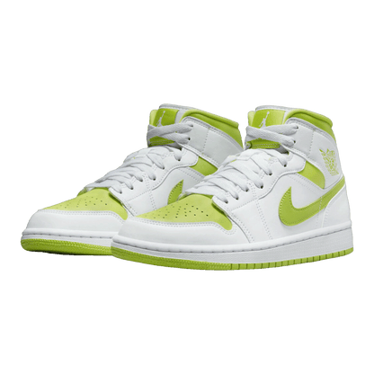 Nike Air Jordan 1 Mid White Lime (W) Side