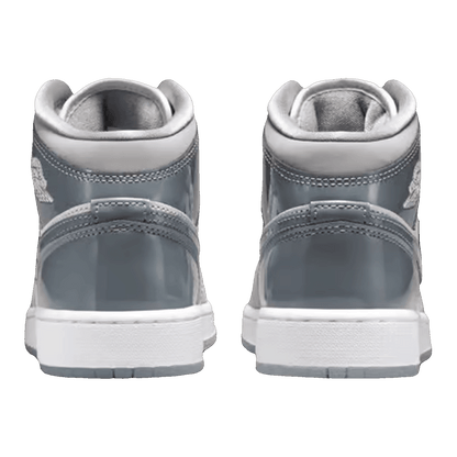 Nike Air Jordan 1 Mid White Medium Cool Grey (GS) Back