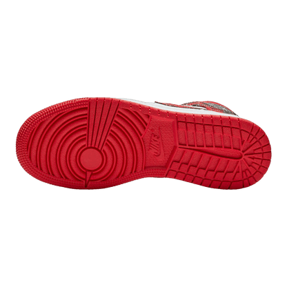 Nike Air Jordan 1 Mid White Plaid (GS) Sohle