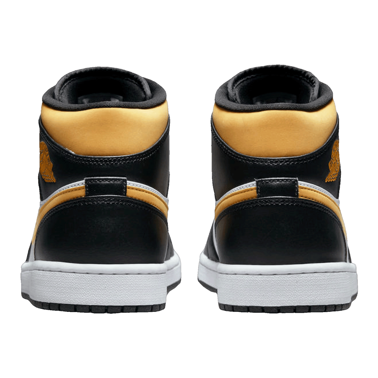 Nike Air Jordan 1 Mid White Pollen Black (GS) Back