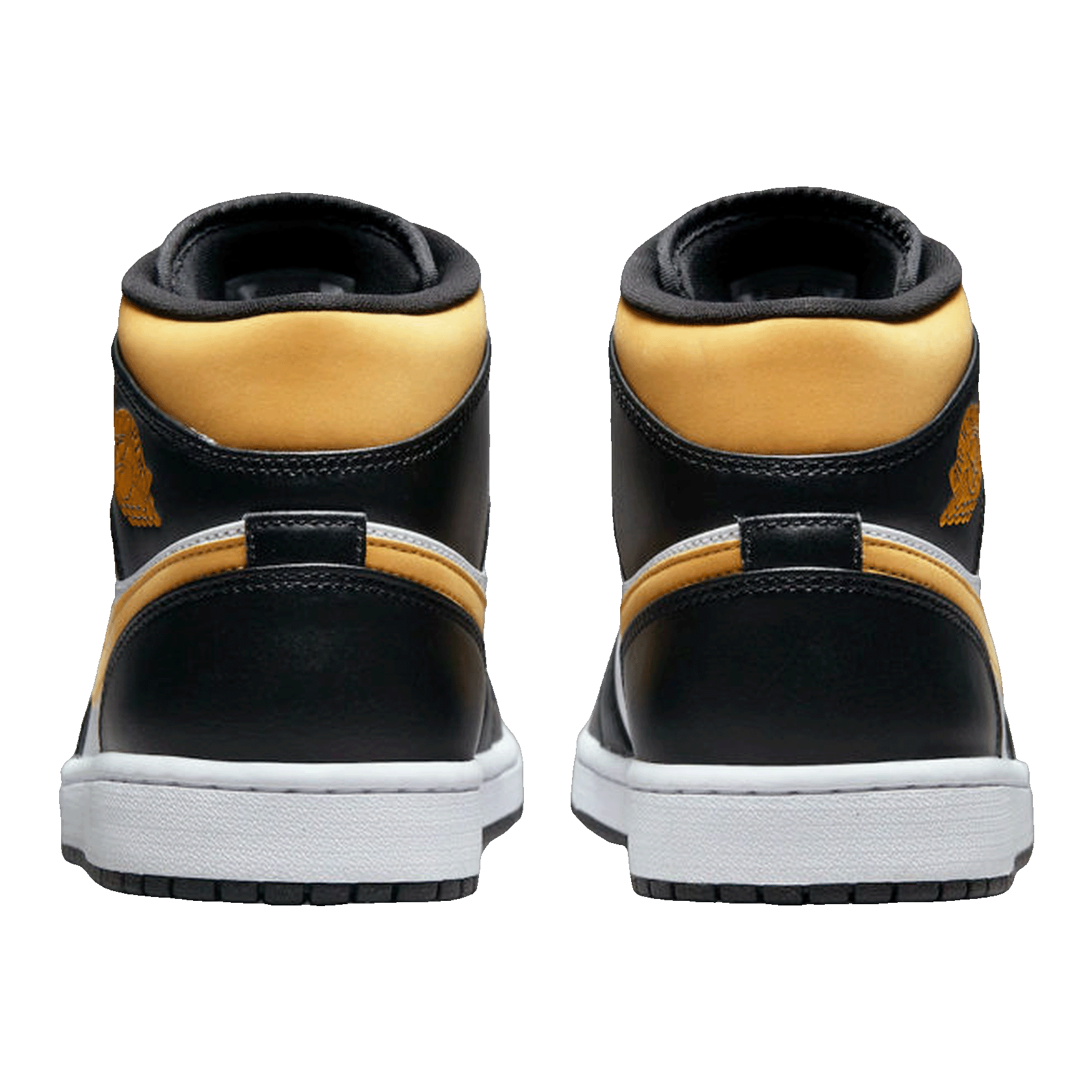Nike Air Jordan 1 Mid White Pollen Black (GS) Back