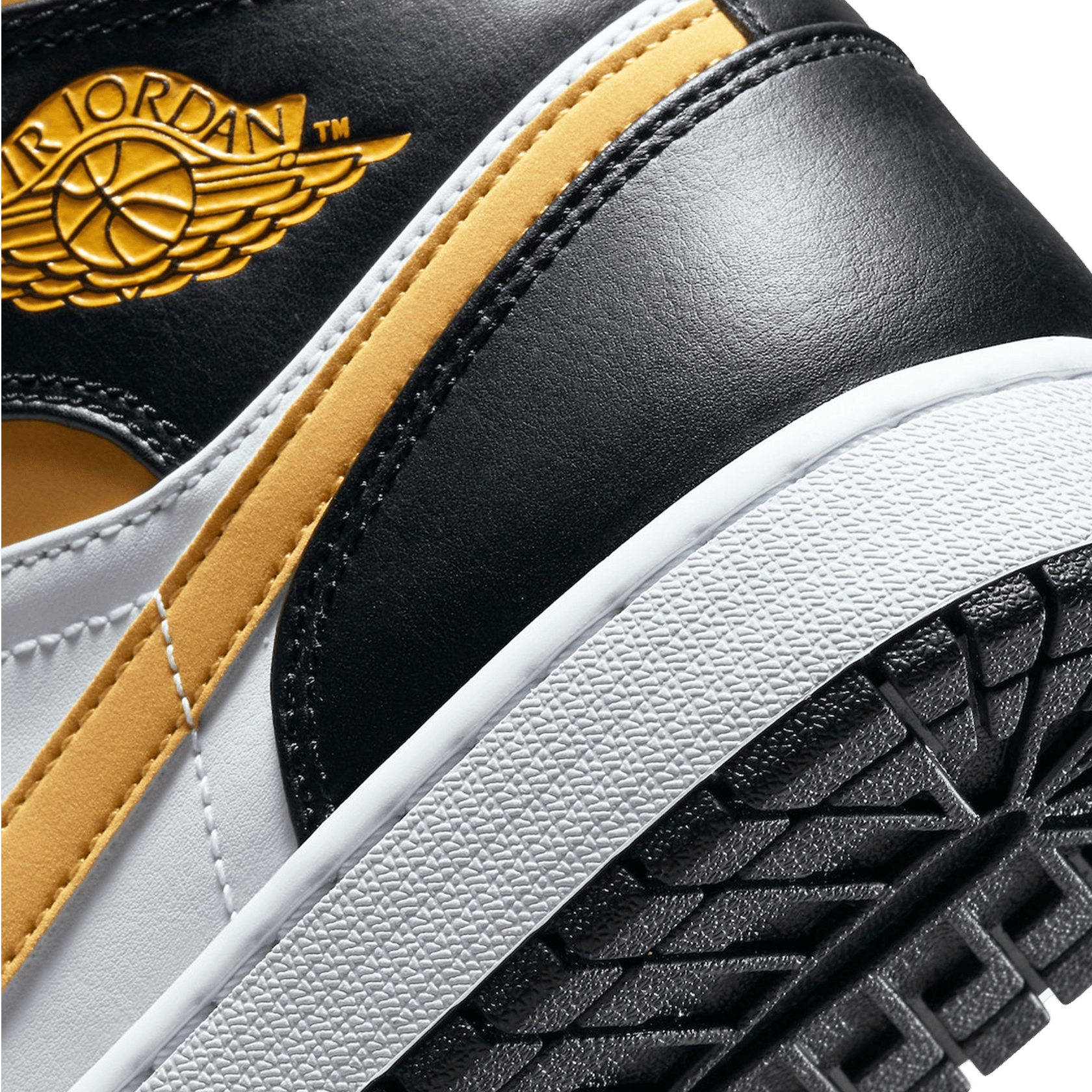 Nike Air Jordan 1 Mid White Pollen Black Nah