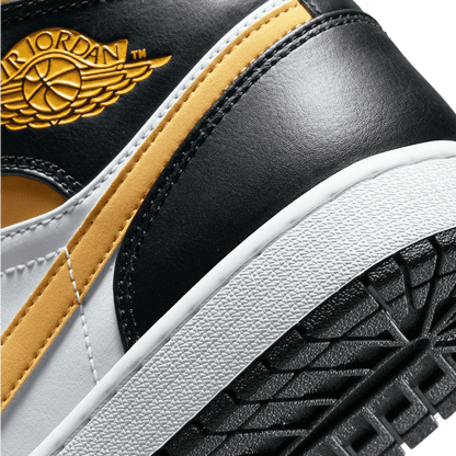 Nike Air Jordan 1 Mid White Pollen Black Nah