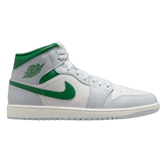 Nike Air Jordan 1 Mid White Pure Platinum Pine Green