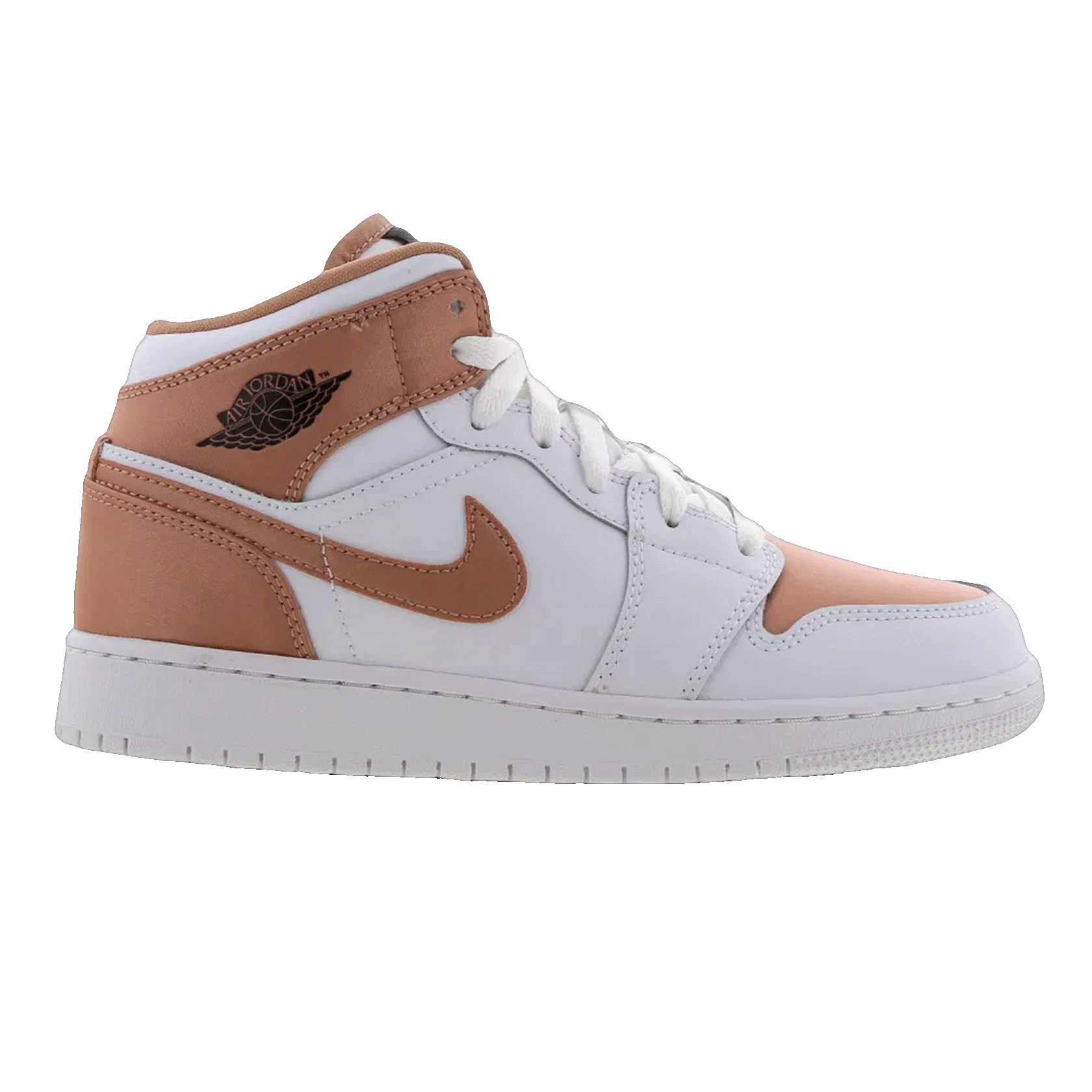 Nike Air Jordan 1 Mid White Rose Gold (GS)