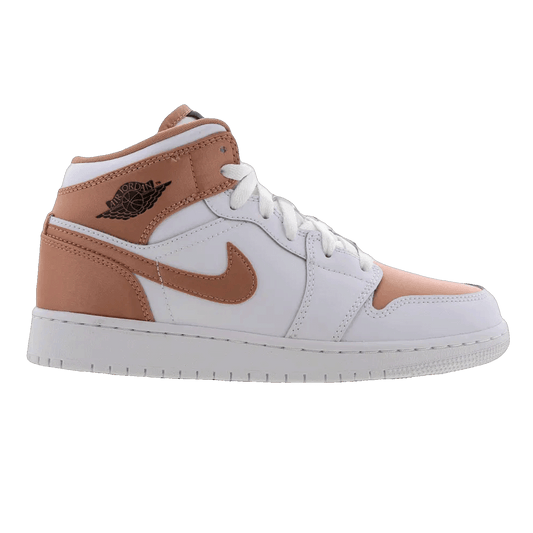 Nike Air Jordan 1 Mid White Rose Gold (GS)