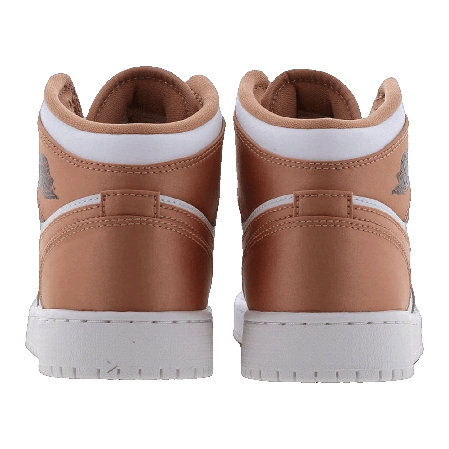 Nike Air Jordan 1 Mid White Rose Gold (GS) Back