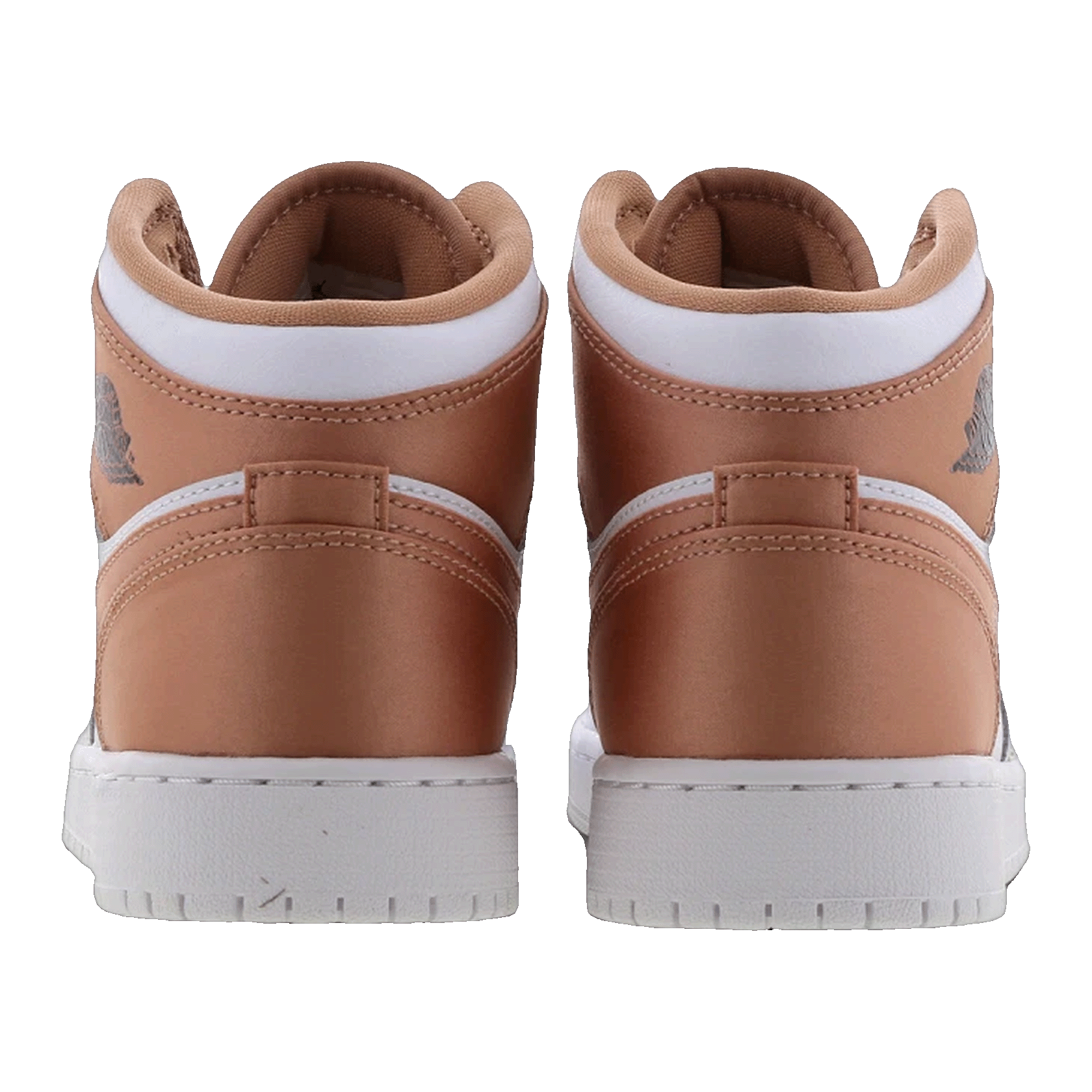 Nike Air Jordan 1 Mid White Rose Gold (GS) Back